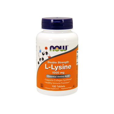 L-Lysine 1000 mg 100 tablets - front